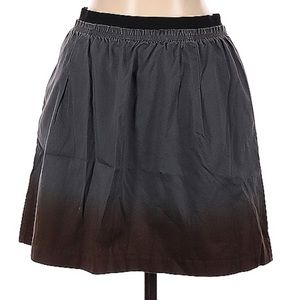 Odille Anthropologie Brand Gray and Brown Gradient Skirt with Pockets Size 6